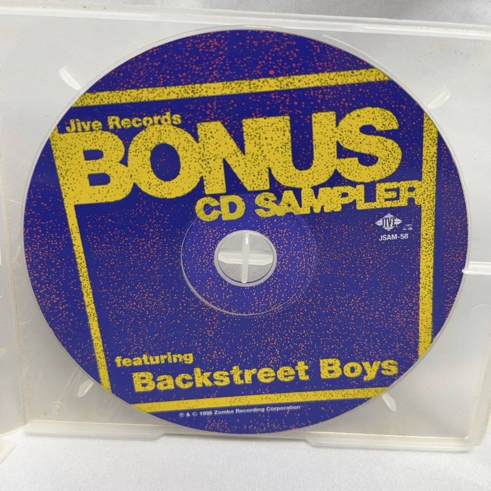 Jive Records Bonus CD Sampler Backstreet Boys 1998 JSAM-58 Y2K Promo Disc Only